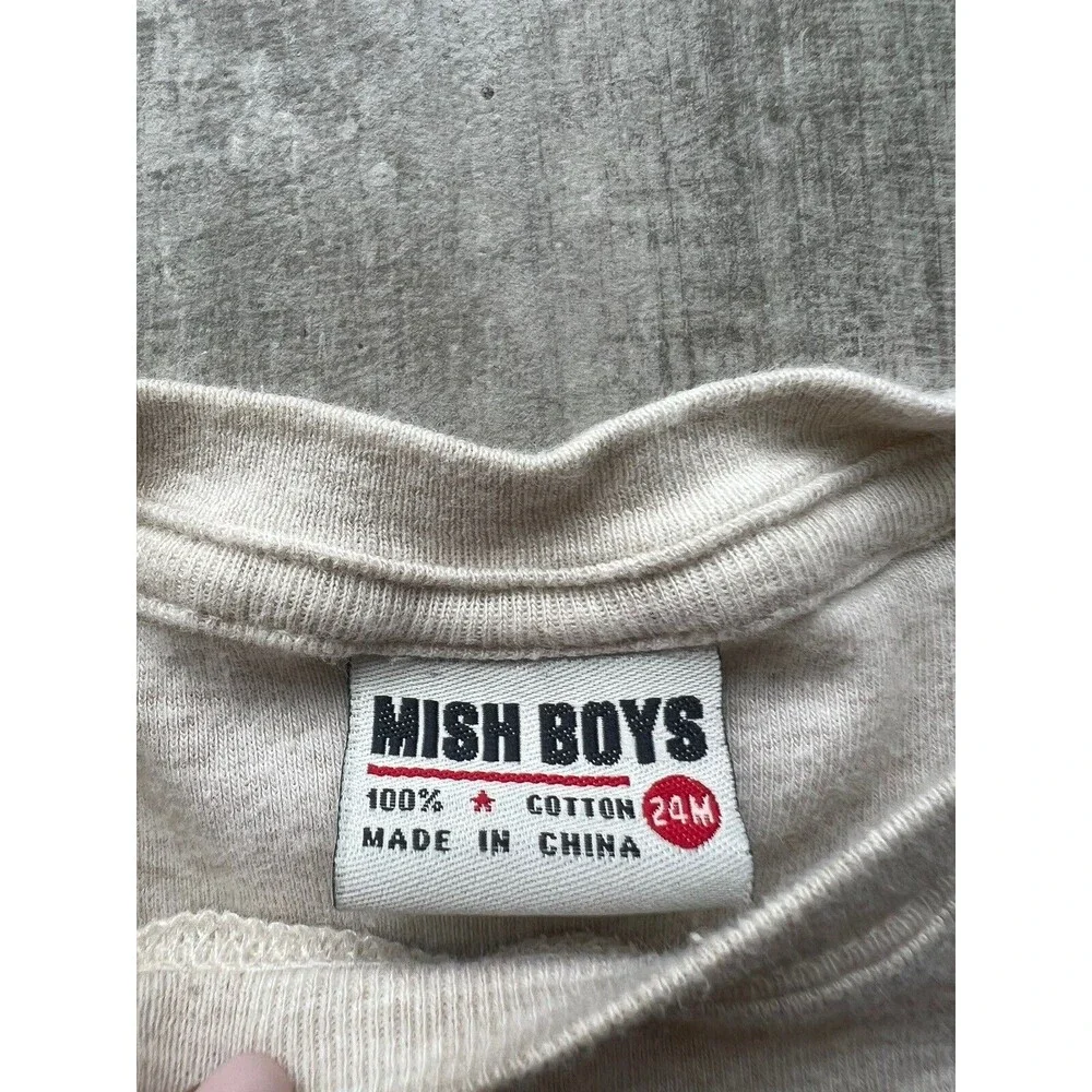 MISH Baby Toddler Boys Designer Casual T-Shirt Graphic Tee Legend Rock Show 24m